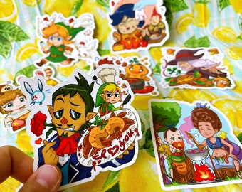 Zelda Inspired Stickers - Delicious Food Set