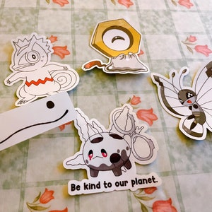 Clear Stickers Pokémon Inspired image 2