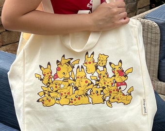 I Love Pikachu! Canvas Tote Bag