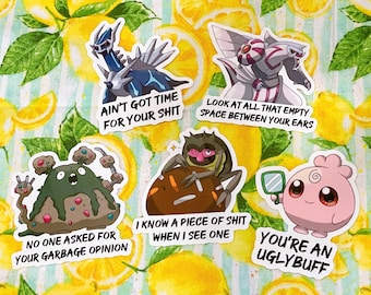 Aggressive Pokémon Stickers 6.0 [SET]