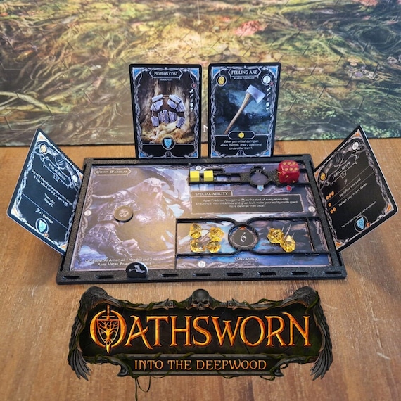 Oathsworn Into the Deepwood 4x Player Dashboard for Organizing 