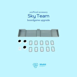 Cockpit-Slider-Upgrade, geeignet für Sky Team – 15-teiliges Brettspiel-Upgrade