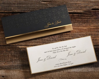 WEDDING INVITATION | INVITATIONS | Black envelope | Special invitation | IE50516