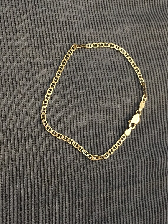 Sterling silver chain bracelet Gem