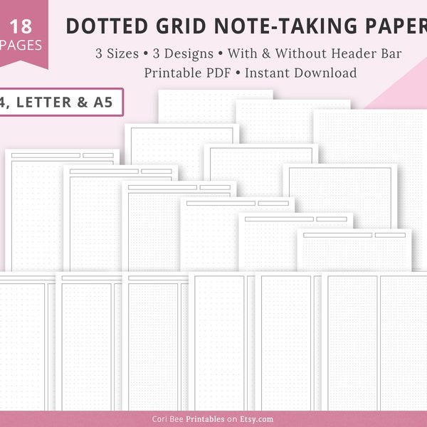 Dot Grid Paper - Etsy
