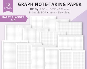 big happy planner inserts happy planner printable happy etsy