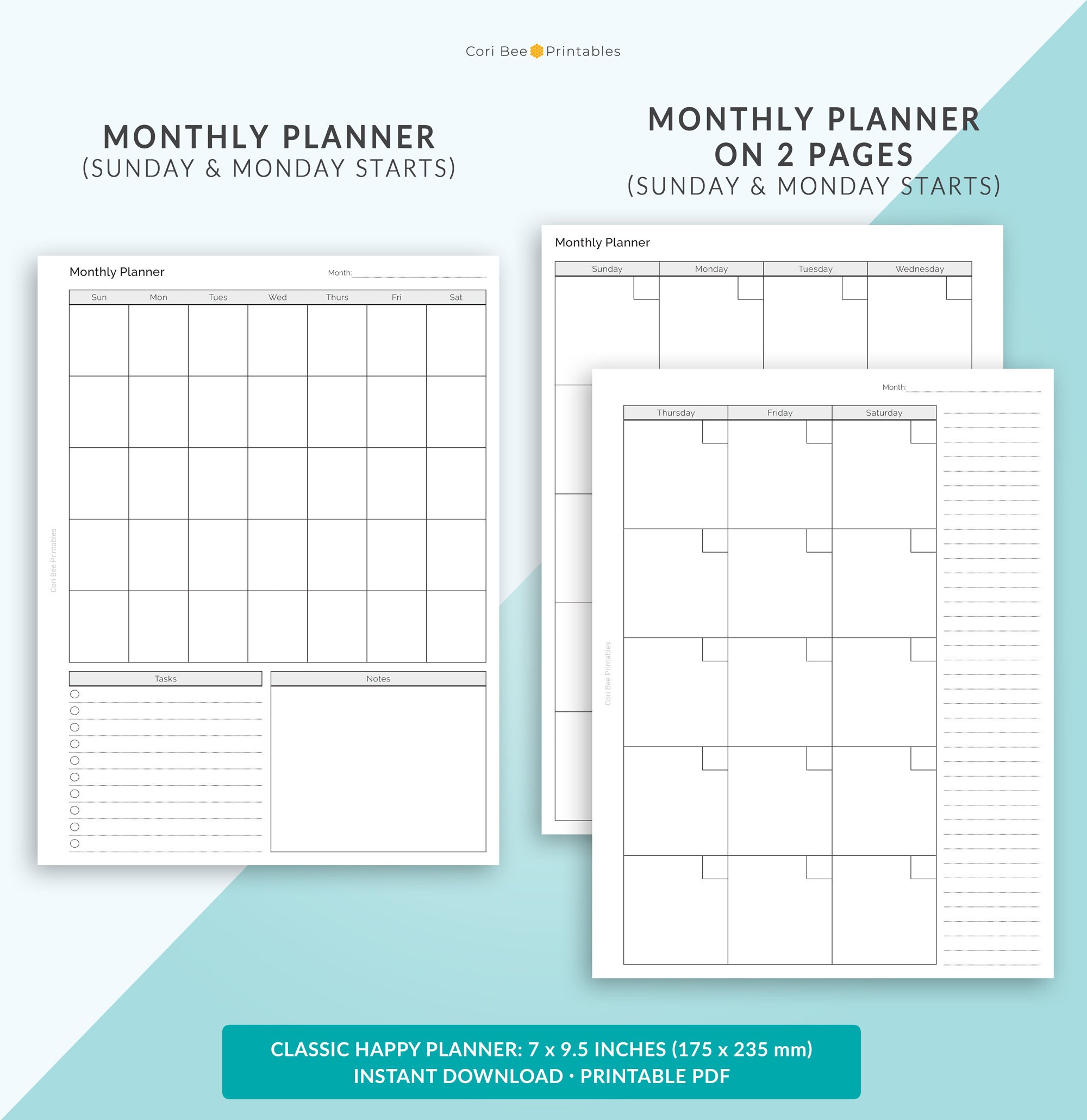 Happy Planner Printable Inserts Classic Happy Planner - Etsy