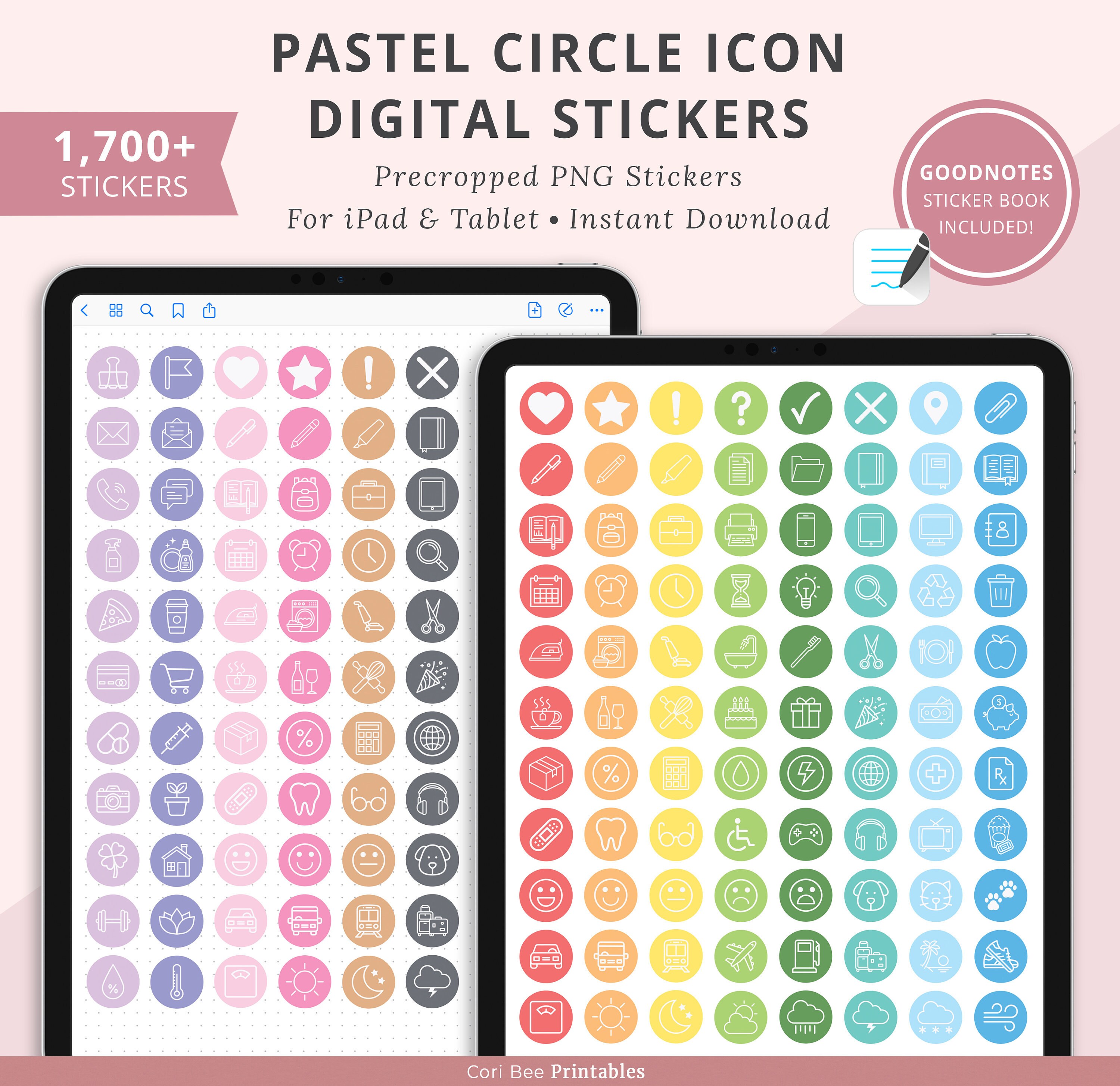 Digital Stickers Goodnotes Journal Planner Digital Planner