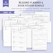 A5 Reading Planner, Reading Journal, Reading Log, Book Review, Reading Checklist, Planner Pages, Printable Inserts, A5 Planner Inserts, 5×8 