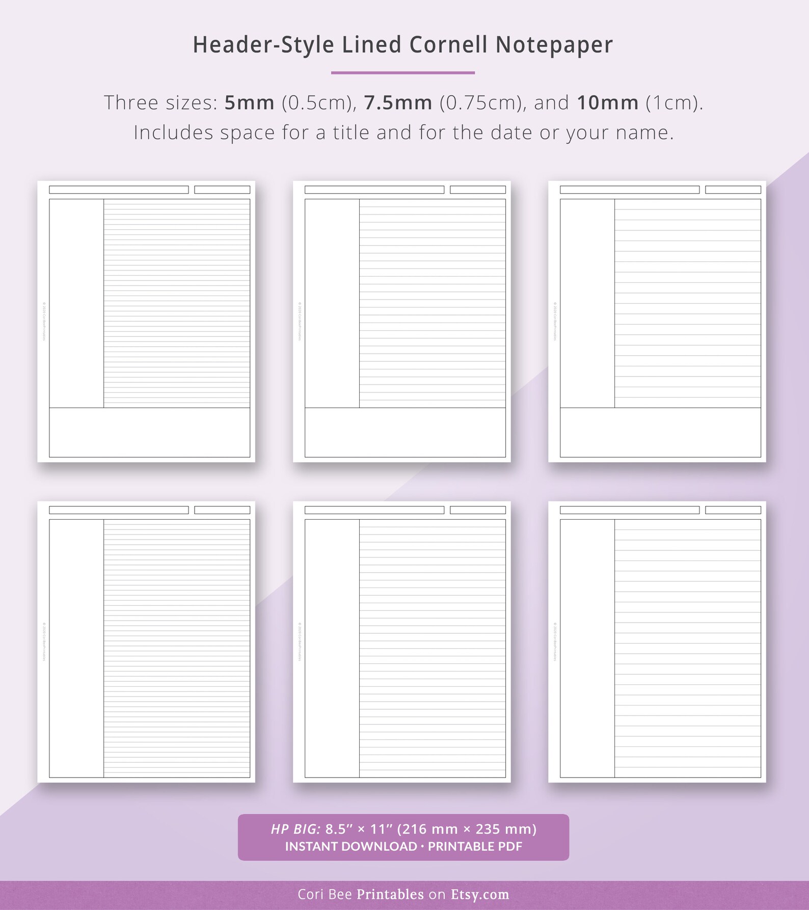 Big Happy Planner Template, Printable Happy Planner Insert, Header ...