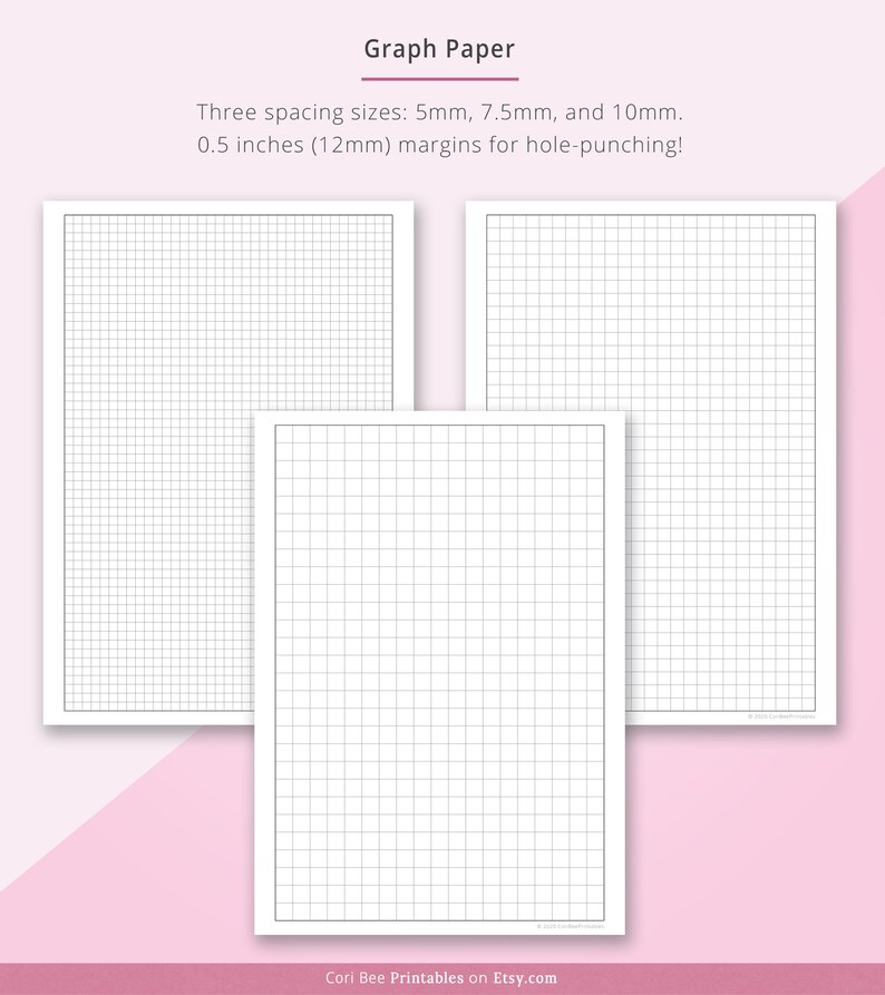 Dotted Grid Paper Template Lined Paper Graph Paper Dot Etsy