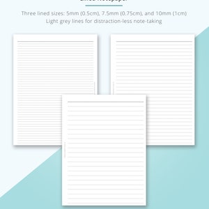 Happy Planner Printable Inserts, Classic Happy Planner, Lined Paper ...
