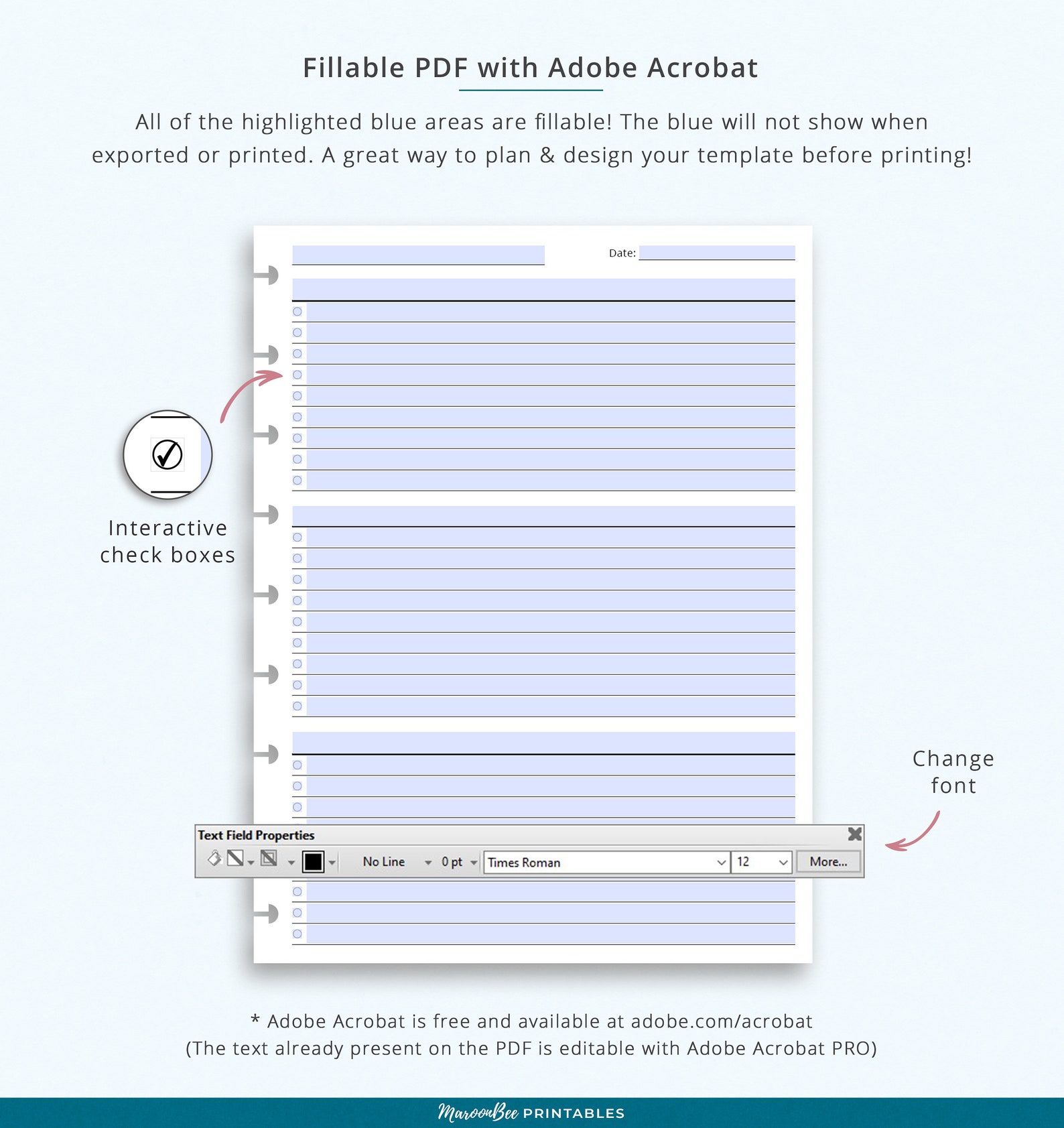 Editable to Do List Happy Planner Printable Insert Happy - Etsy