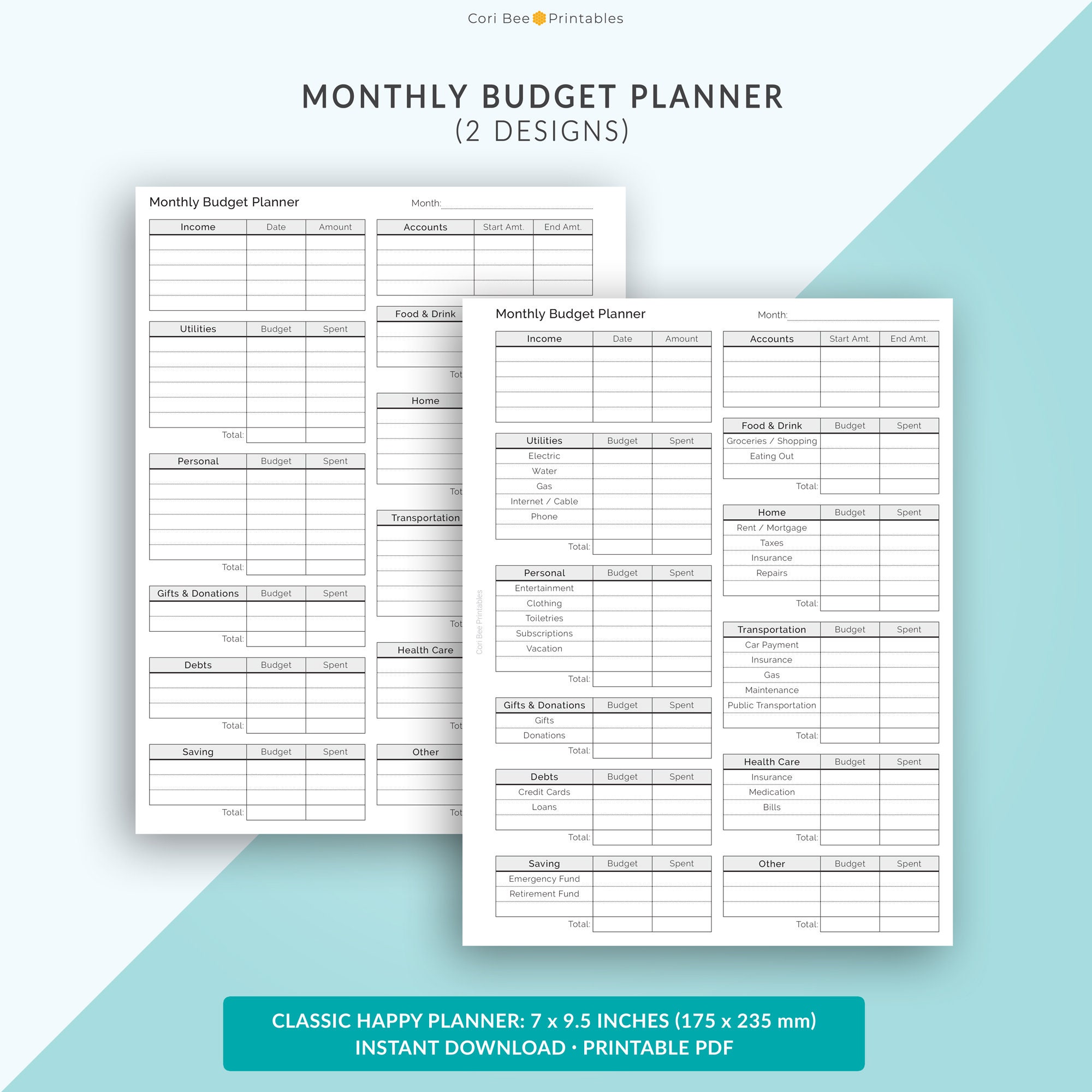 Happy Planner Printable Inserts Classic Happy Planner | Etsy