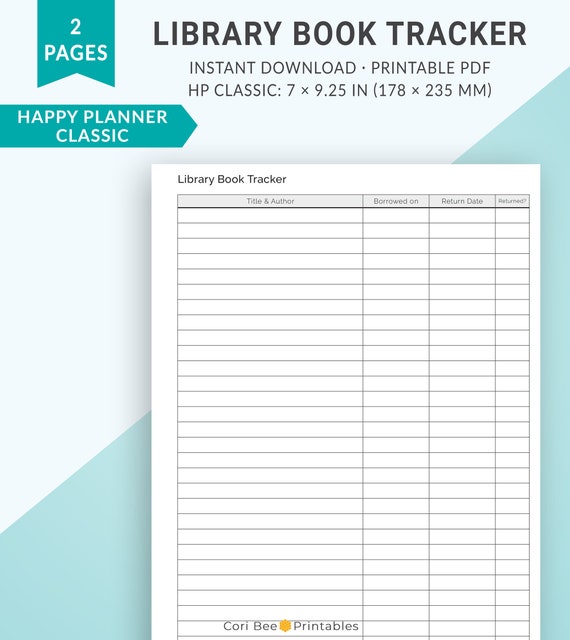 Happy Planner Printable Inserts Classic Happy Planner | Etsy