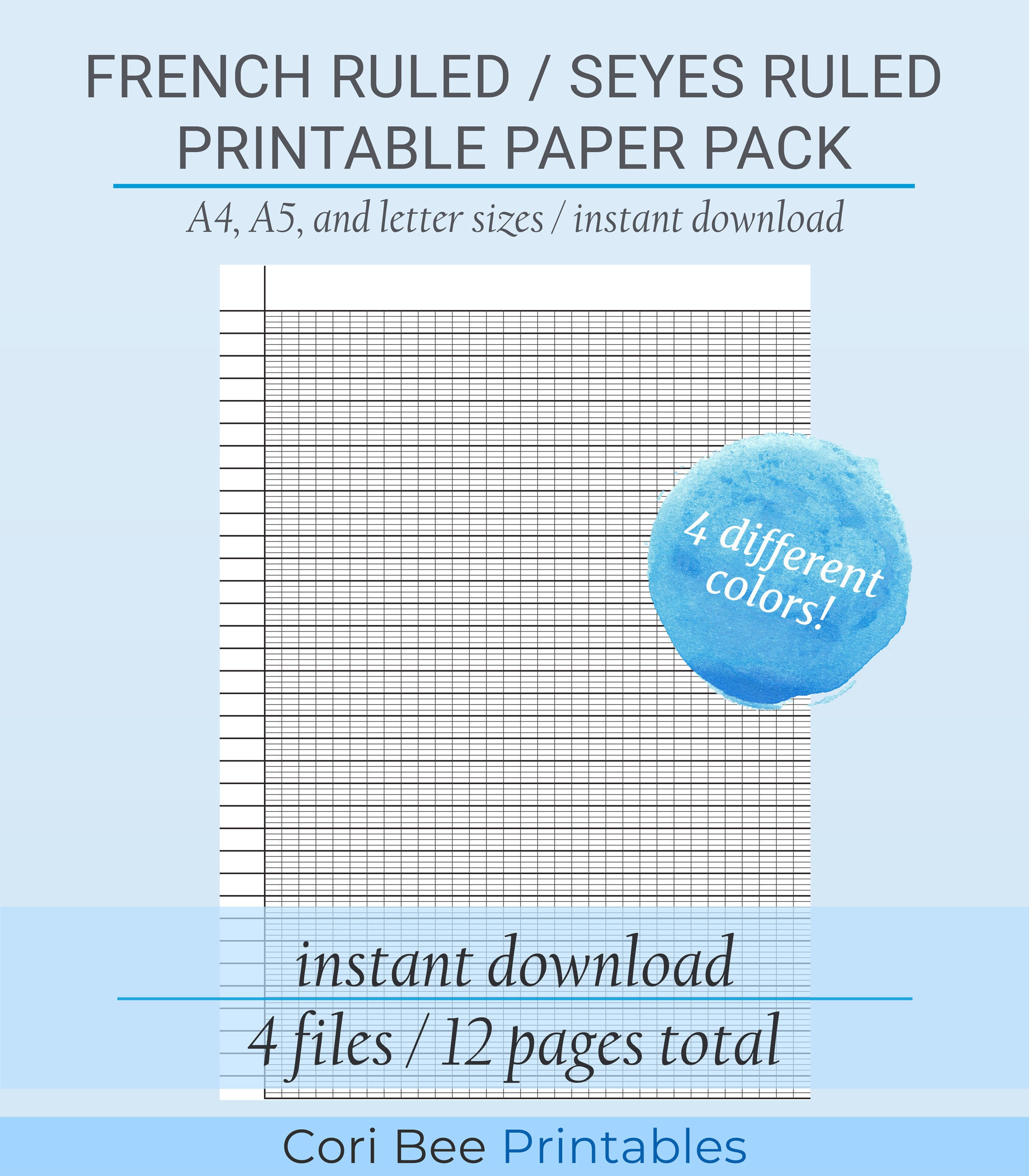 French Ruled Seyes Ruled Paper Printable Page Printable Etsy french-ruled-seyes-ruled-paper-printable-page-printable-etsy