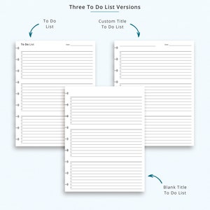 Editable to Do List Happy Planner Printable Insert, Happy Planner ...
