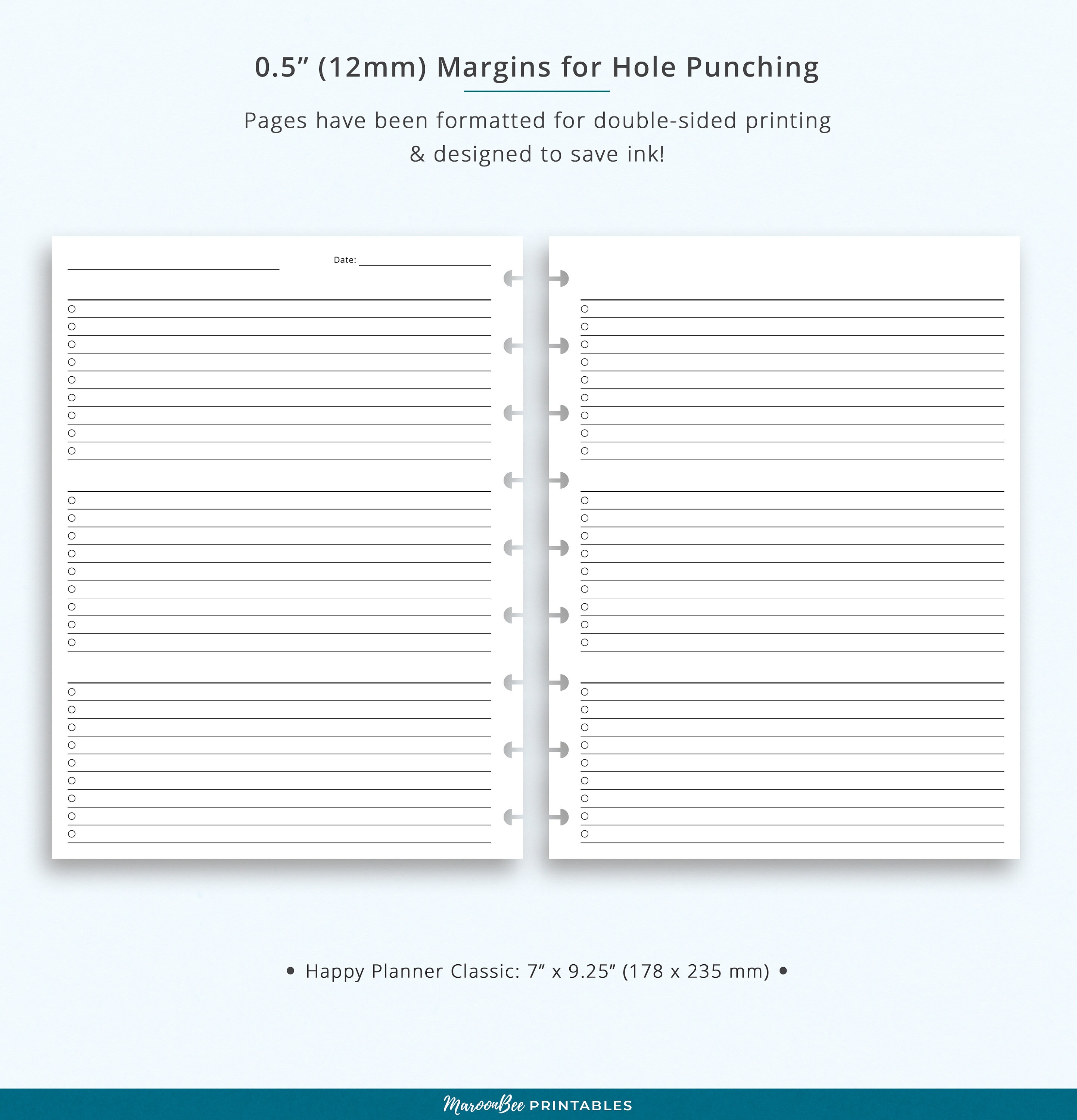 Editable to Do List Happy Planner Printable Insert, Happy Planner ...