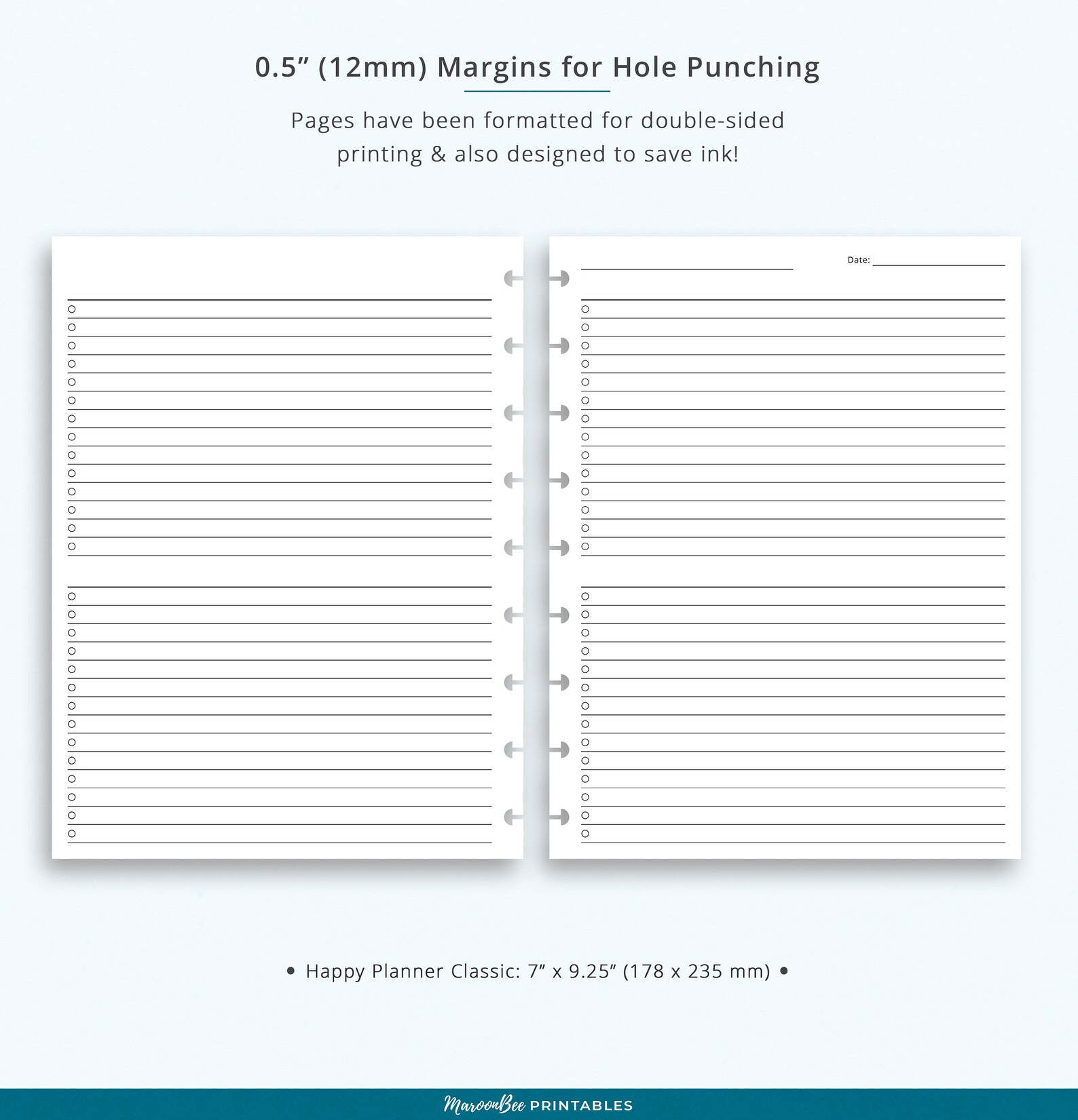 Editable to Do List Happy Planner Classic Printable Insert - Etsy