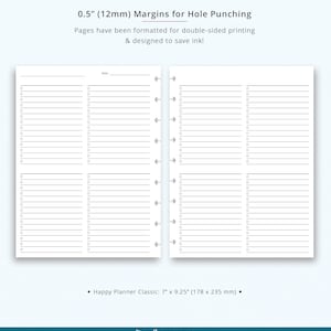 Editable to Do List Happy Planner Classic Printable Template ...