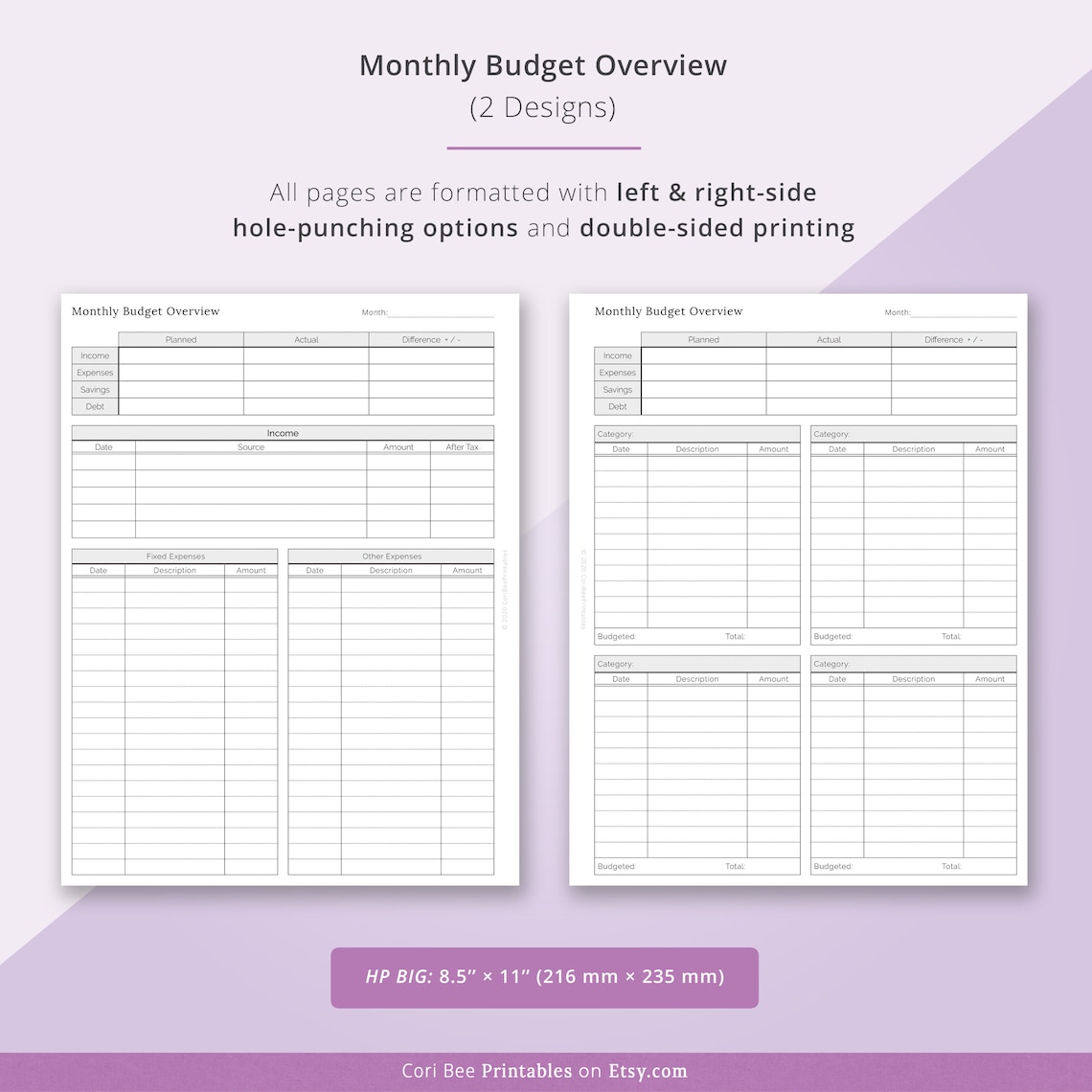 Big Happy Planner Inserts Big HP Printable Happy Planner - Etsy
