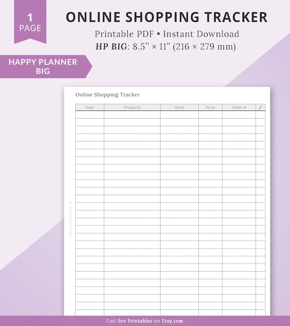 Big Happy Planner Printable Inserts Big HP Inserts Happy | Etsy