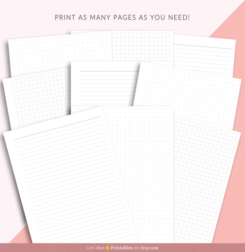 B6 Printable Paper Essentials Ring B6 Printable Planner | Etsy