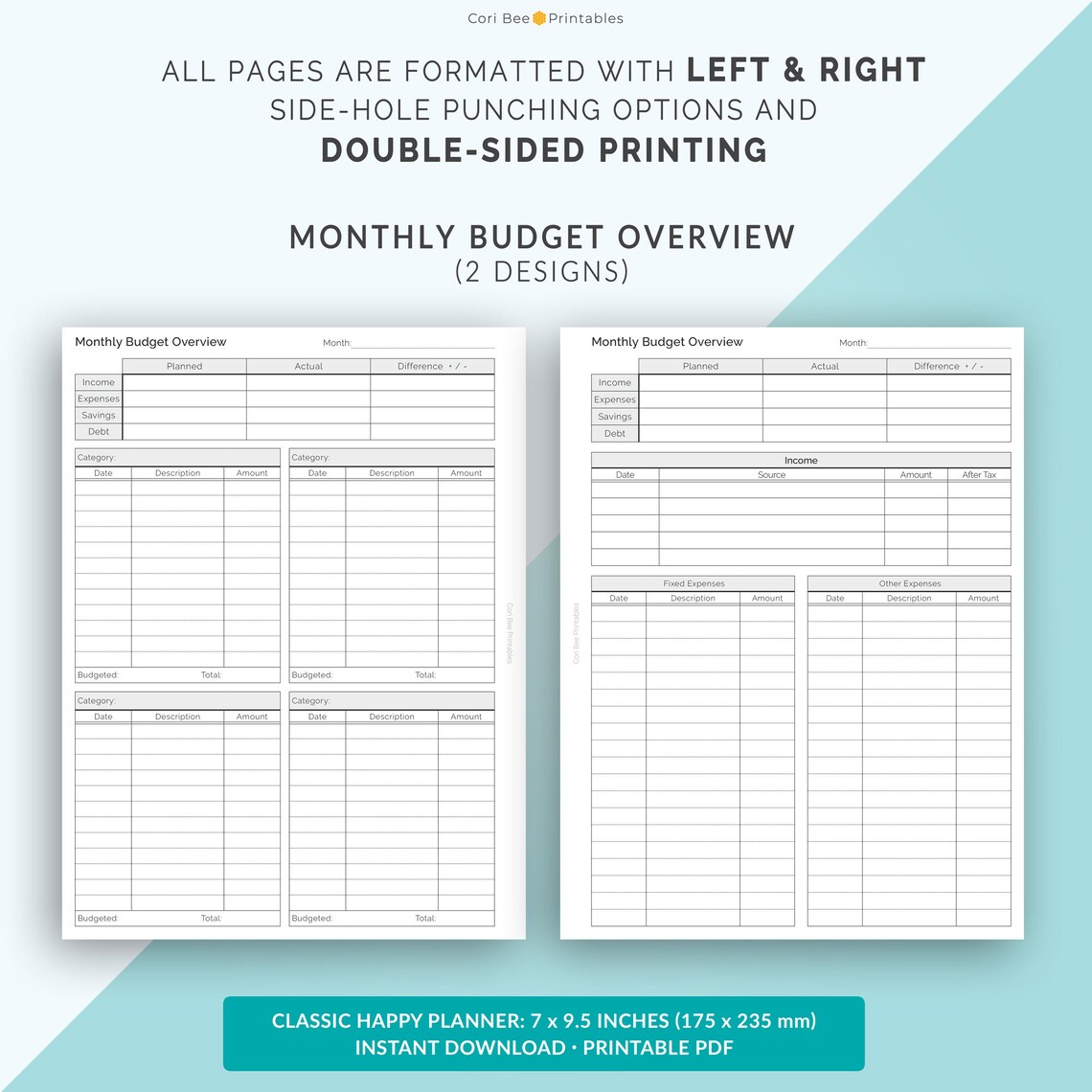 Happy Planner Printable Inserts Classic Happy Planner | Etsy