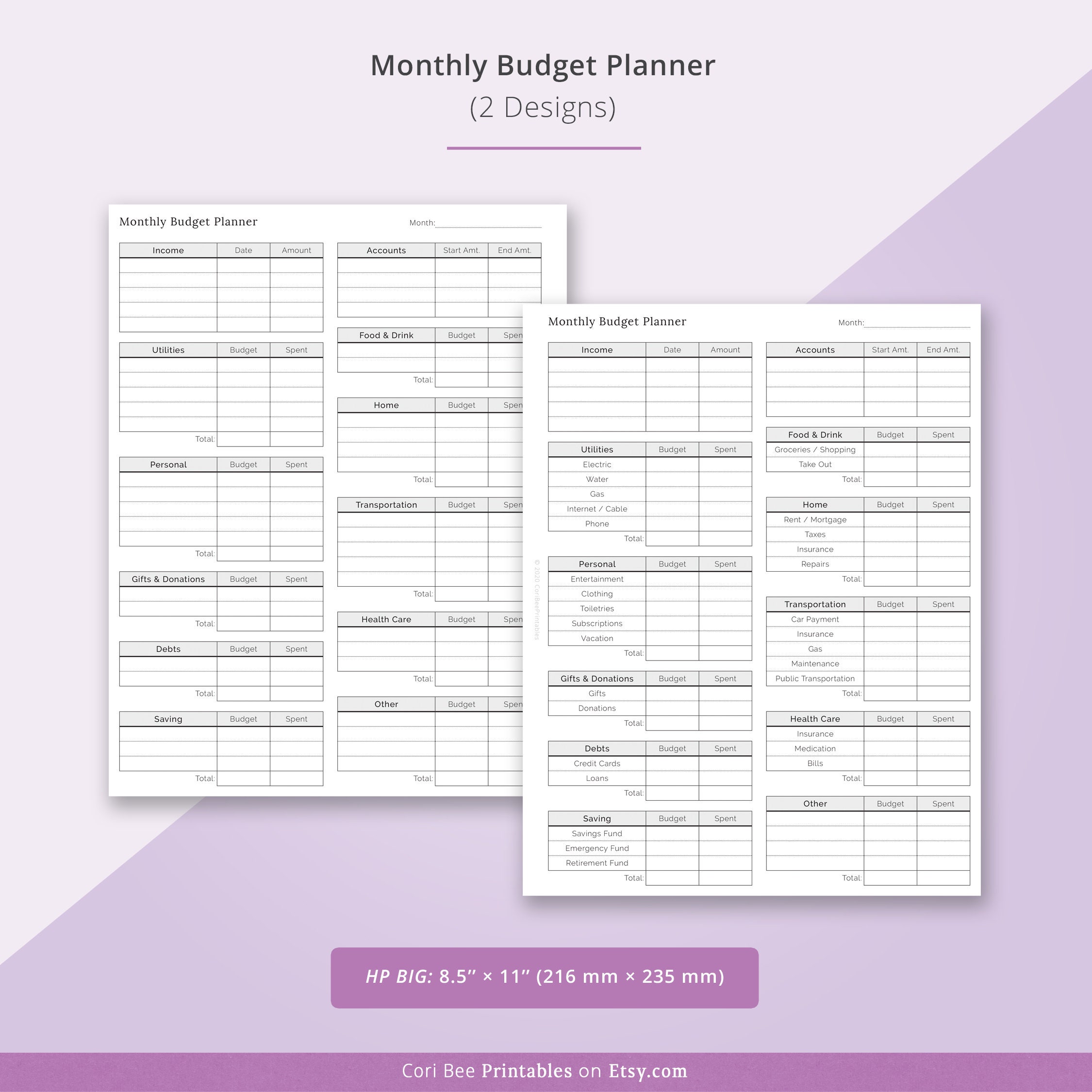 Big Happy Planner Inserts Big HP Printable Happy Planner - Etsy