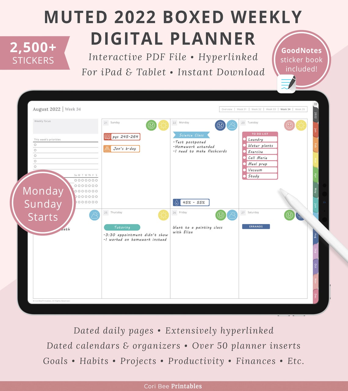 free 2022 goodnotes digital planner free 2022 goodnotes digital planner