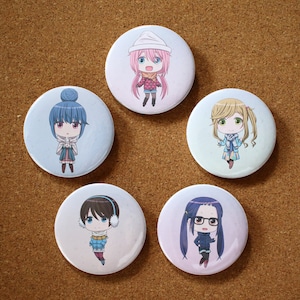 Laid-Back Camp 2.25&quot; Buttons