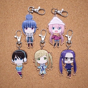 Laid-Back Camp 2.5&quot; Acrylic Charms (Double-Sided)