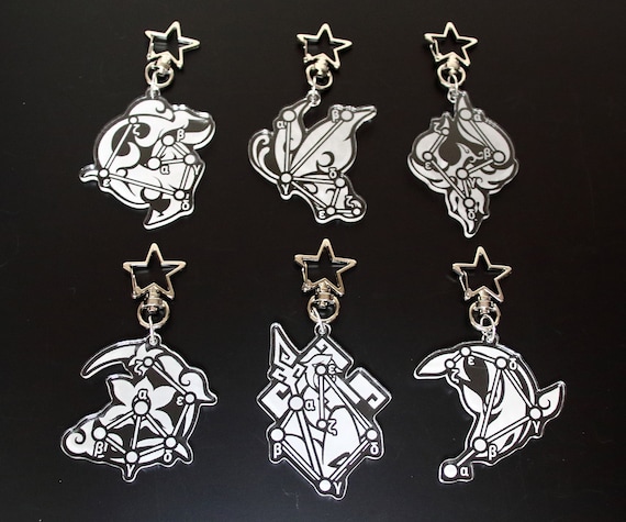 Genshin Impact 2.5" Acrylic Constellation Charms (5-Star Characters)