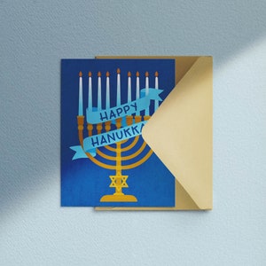 Hannukah Greeting Card / Holiday Greeting Card / Happy Hanukkah Card image 4