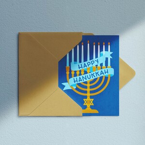 Hannukah Greeting Card / Holiday Greeting Card / Happy Hanukkah Card image 3