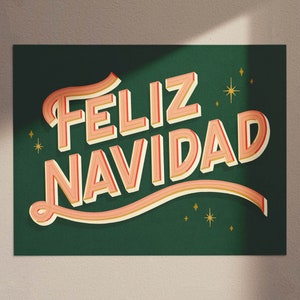 Feliz Navidad Greeting Card / Holiday Greeting Cards / Christmas Card