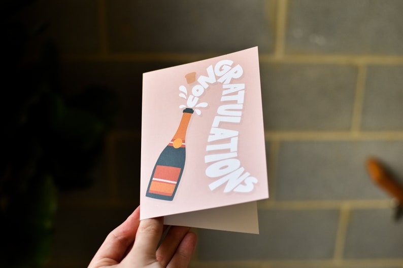 Pop the Champagne Congratulations Greeting Card image 7