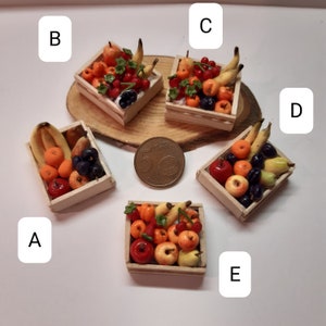 1:12 SCALE dollhouse miniature fruit crates