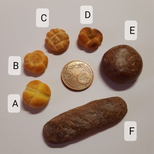 1:12 SCALE processed bread for dollhouse