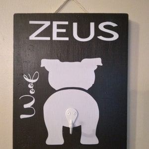 Personalized Pet Leash/Halter holder, Dog leash holder, cat leash holder, personalized plaque
