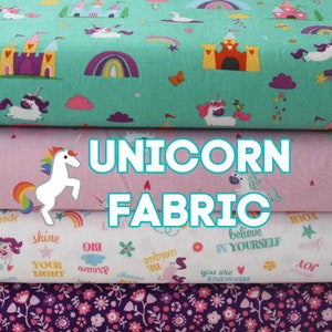 Unicorn Kingdom 100% Cotton Fabric - Riley Blake - Quality Quilting Fabric