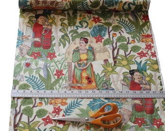 Alexander Henry Fabric - Frida's Garden - Cotton - Tea - 6752