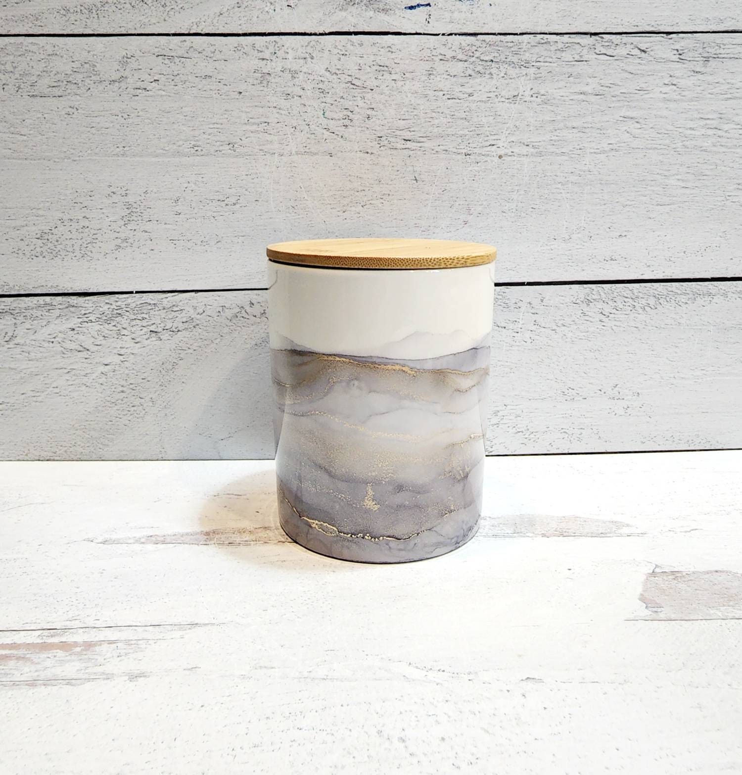 Gray Kitchen Canisters Ceramic Canisters Coffee Canisters Etsy