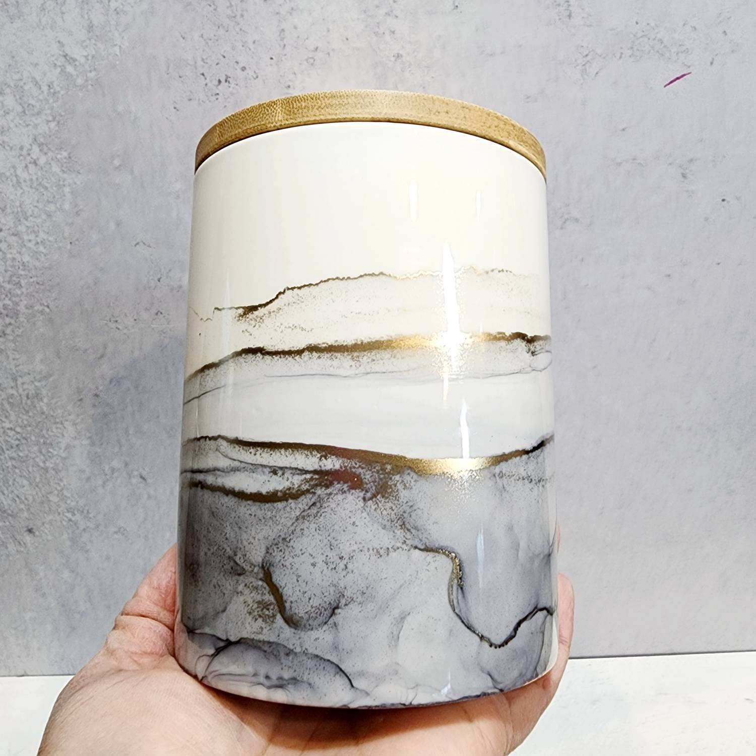 Gray Kitchen Canisters Ceramic Canisters Coffee Canisters Etsy