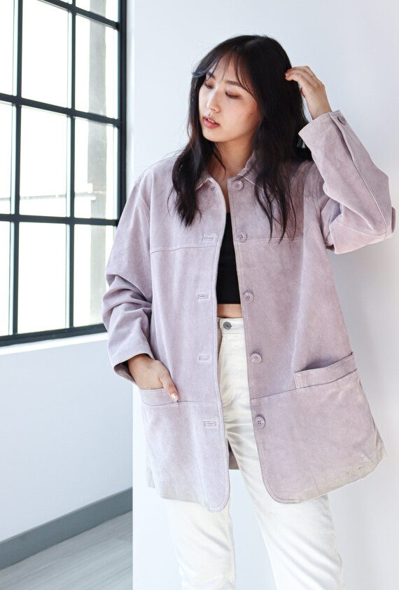 Vintage Suede Collared Jacket