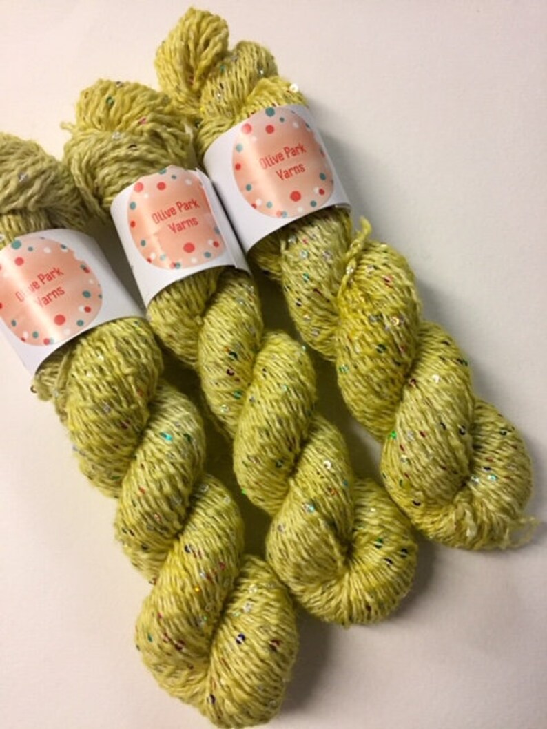 Olive Park Yarns Silk and Sequins