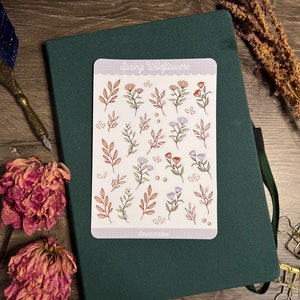 Spring Wildflowers Sticker Sheet | Bullet Journal Sticker Sheet | Journal | Planner Stickers | Bujo | Junk Journaling