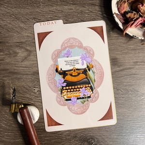 Typewriter Planner Dashboard: Divine Rivals Style Page Marker