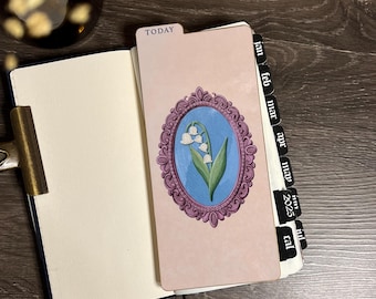 Lily of the Valley Planner Dashboard: Writing Board, Page Marker