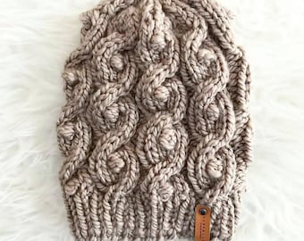 Knitting Pattern | The CALLA BEANIE by Urban Chic Crochet | Pattern for a Chunky Weight Beanie | Knitting Pattern Only